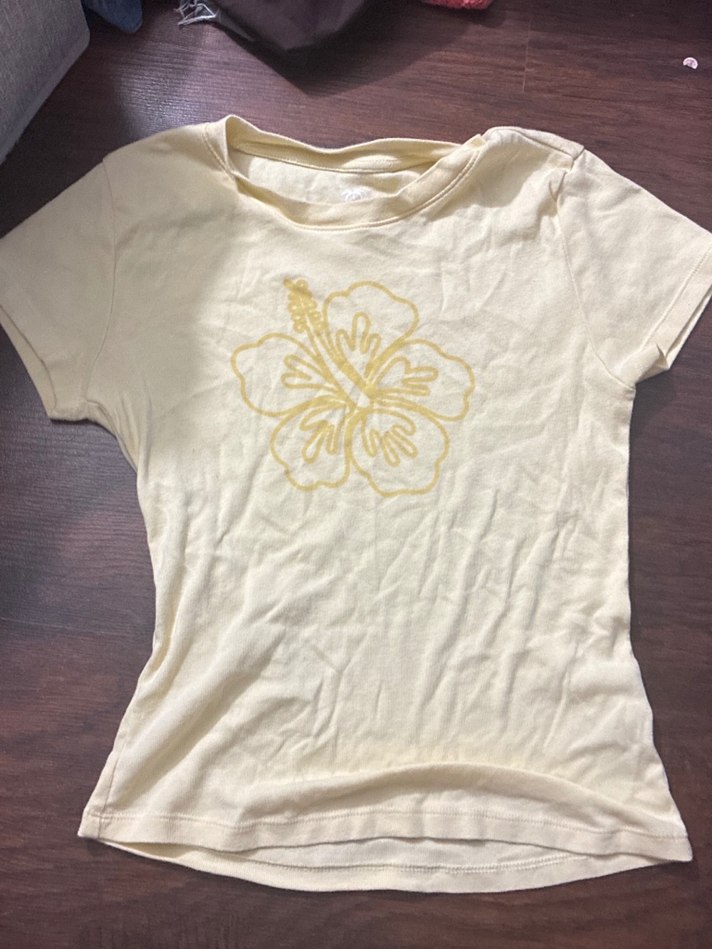 Summer hibiscus top